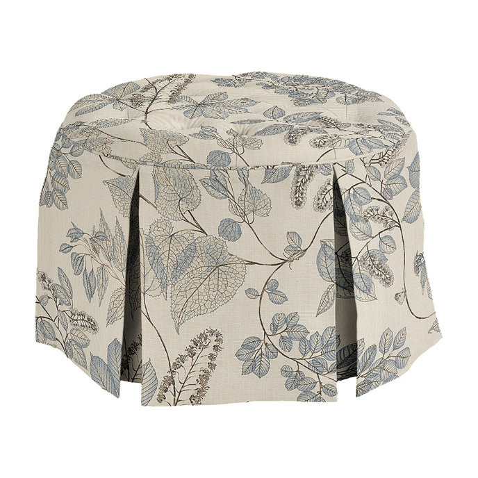 Hayes 24' Round Ottoman | Ballard Designs | Ballard Designs, Inc.