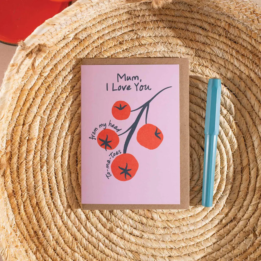 Funny Mother’s Day Pun Card | Tomato Design | Recycled Greeting Card | Blank Inside | A6 With K... | Etsy (US)