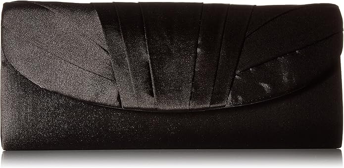 Jessica McClintock Angel Satin Tuxedo Flap Evening Clutch | Amazon (US)