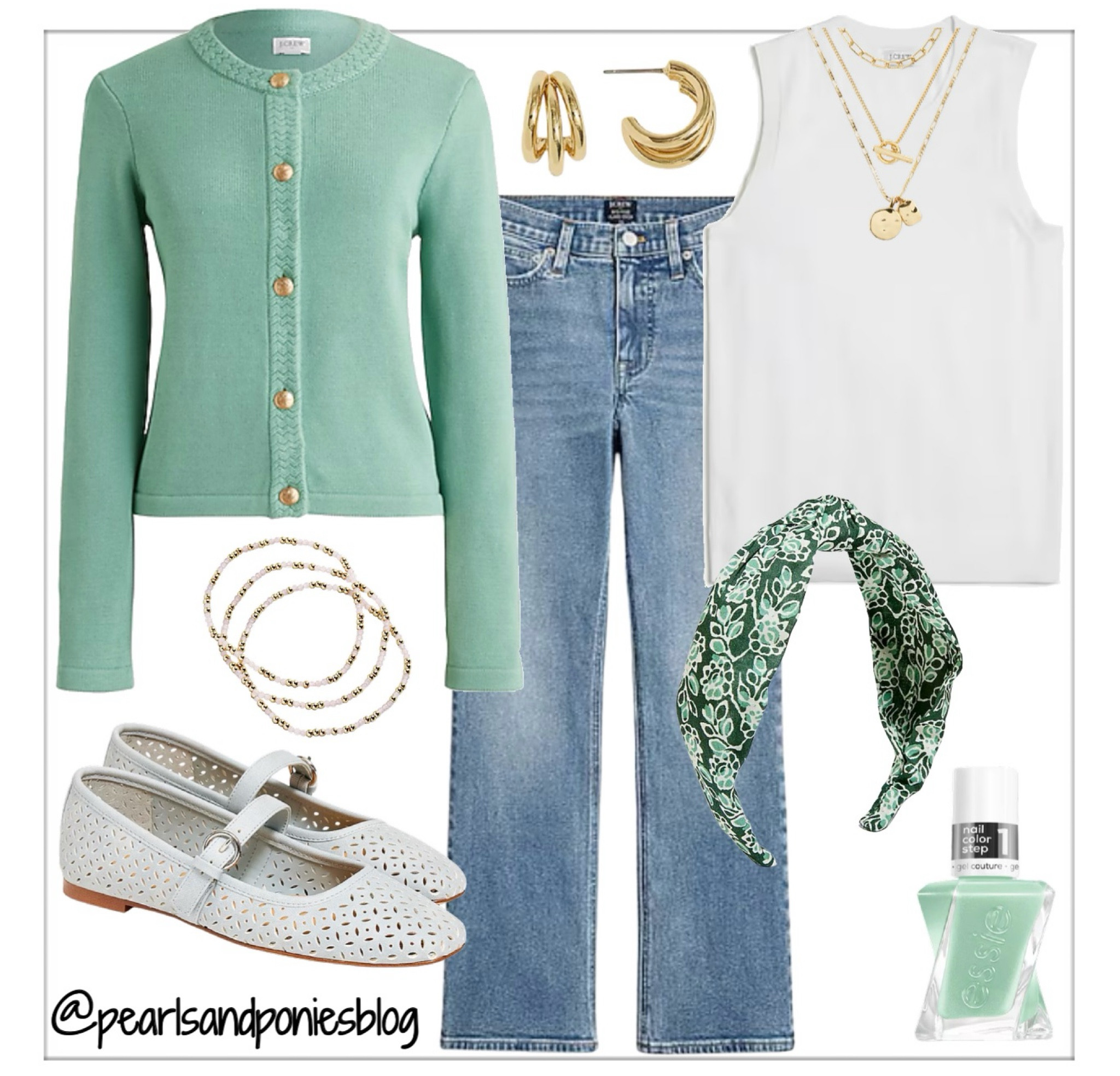 Spring outfit inspiration 💚🍀

#LTKWorkwear #LTKShoeCrush #LTKOver40