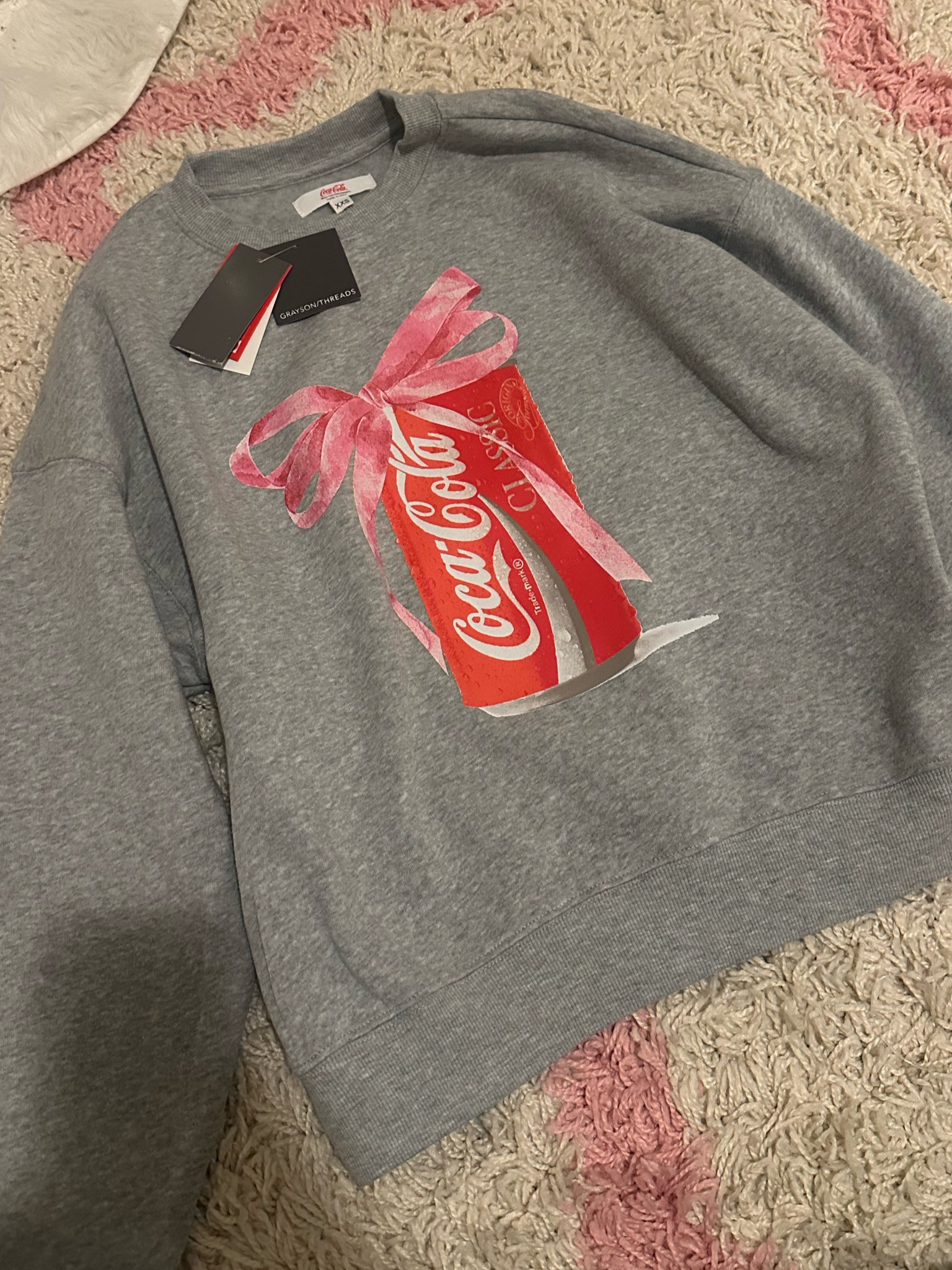 For the tweens! 🎀
Women's Coca-Cola Bow Graphic Sweatshirt - Gray
I did an xxs for Claire 

#LTKGiftGuide #LTKKids #LTKHoliday