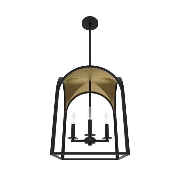 Dukestown 4 - Light Lantern Square Chandelier | Wayfair Professional