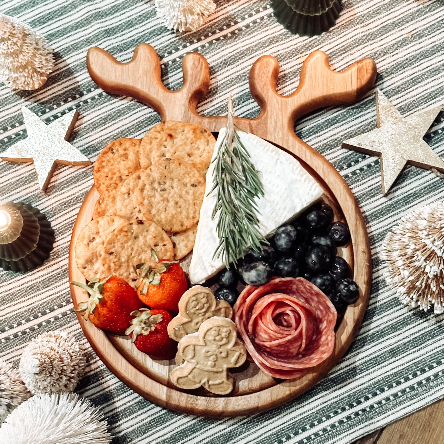 This reindeer platter is such a fun size! Big enough for a charcuterie for two and would be great as a sweets platter. I love the idea of using these are individual place settings as well! 

#LTKHoliday #LTKSeasonal #LTKhome