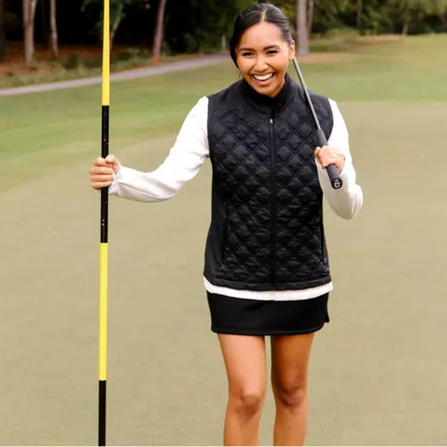 Women's Sleeveless Full Zip Puffer Vest | PGA TOUR Superstore