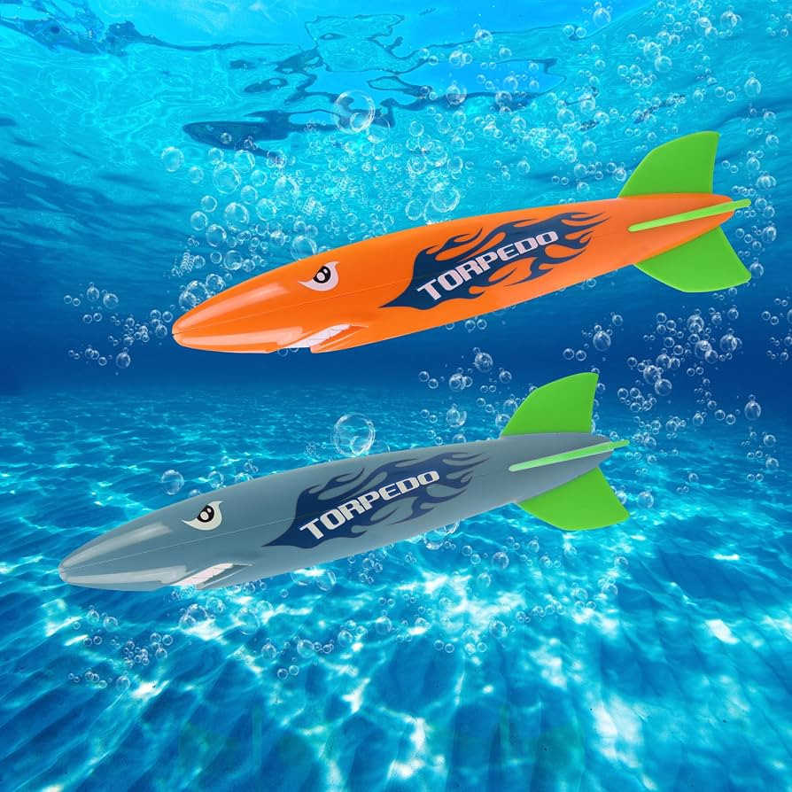 Large Torpedo Diving Toys - Underwater Passing Games Toys, Swimming Pool Toy for Kids Adult | Amazon (US)
