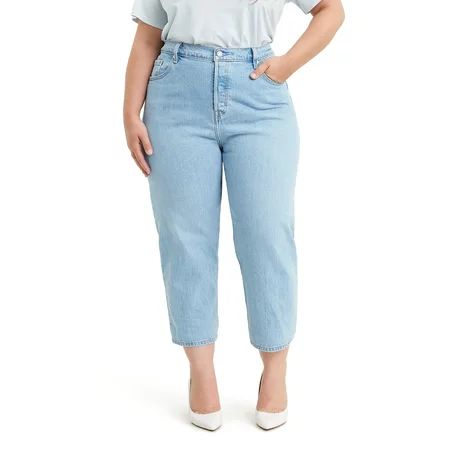 Levis Women's Plus Size High Rise Straight Crop Jean | Walmart (US)