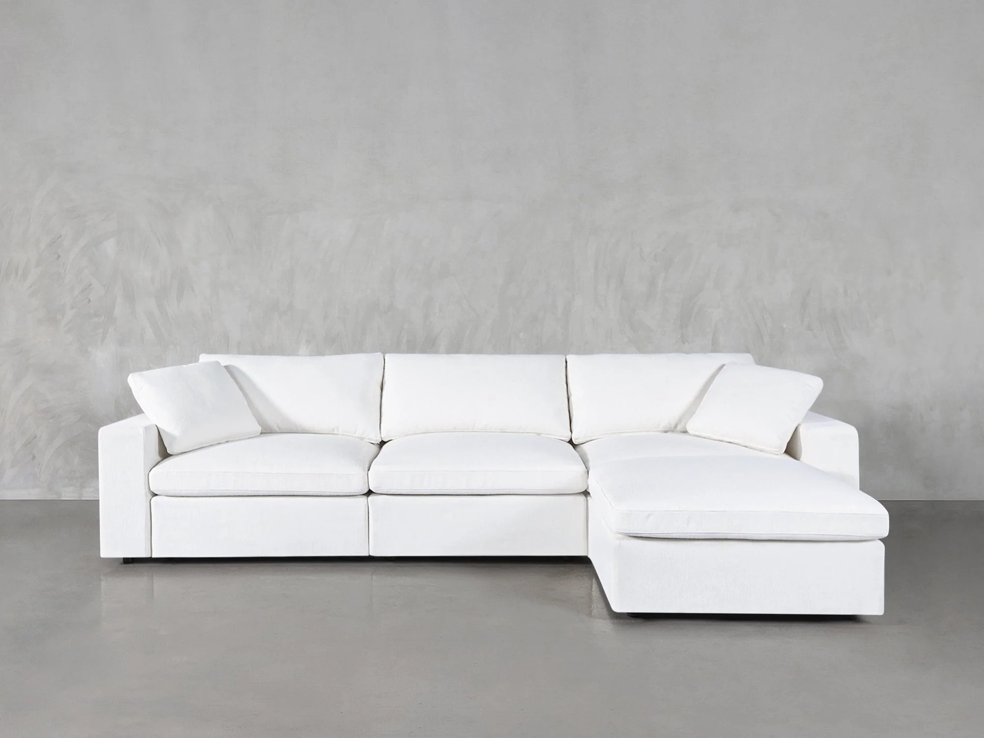 4-Seat Modular Chaise Sectional - Mink Taupe / Extra-Deep / Standard | 7th Avenue