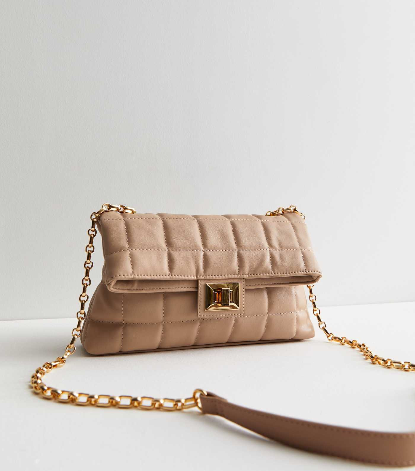Camel Quilted Chain Strap Cross Body Bag
						
						Add to Saved Items
						Remove from Saved ... | New Look (UK)