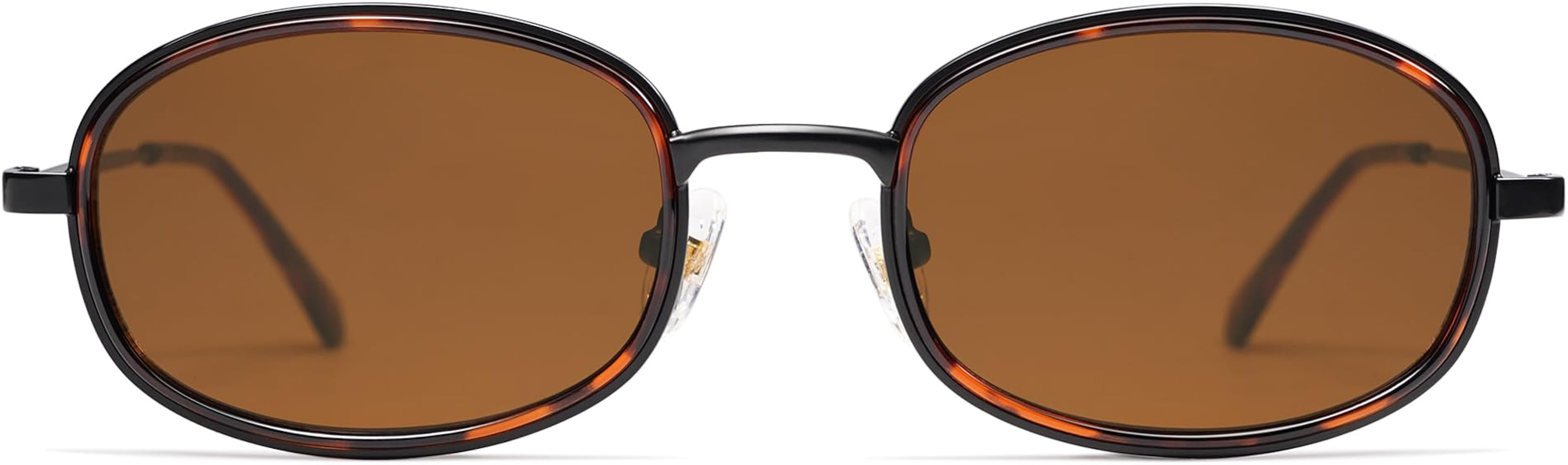 Retro Oval Sunglasses for Women Men Trendy Large Round Y2k Sunnies AP3681 | Amazon (US)