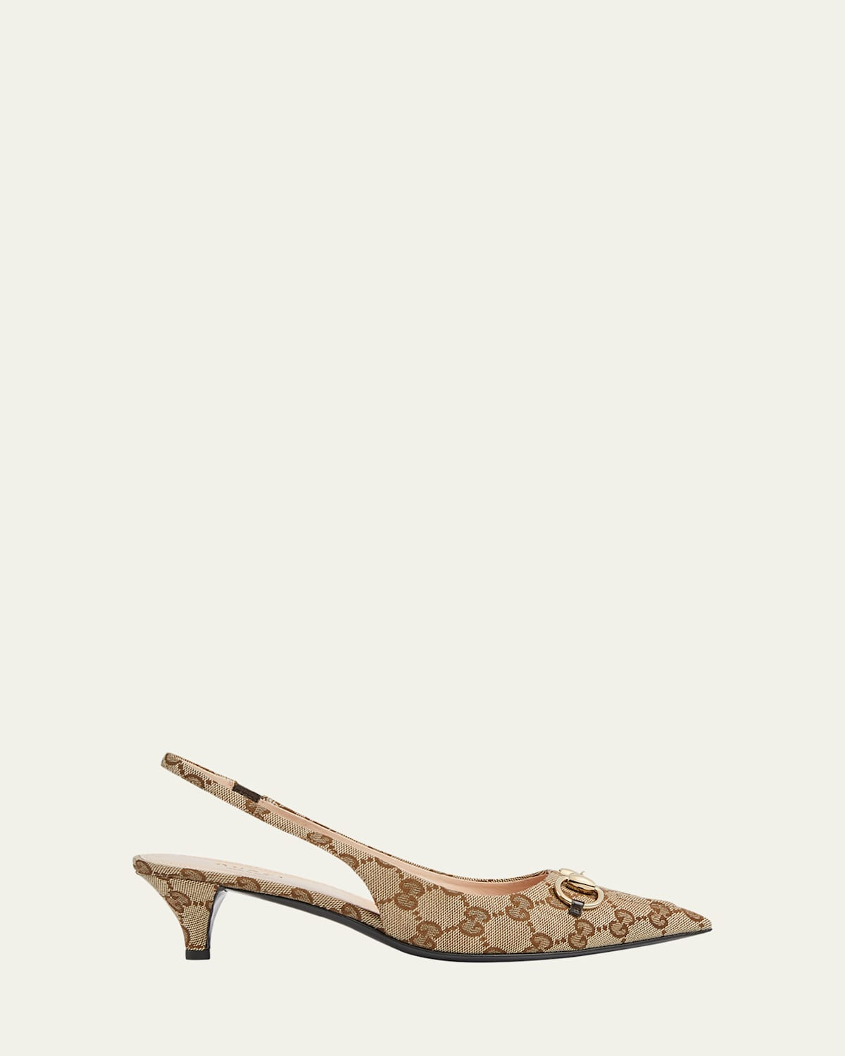 Erin GG Canvas Bit Slingback Pumps | Bergdorf Goodman