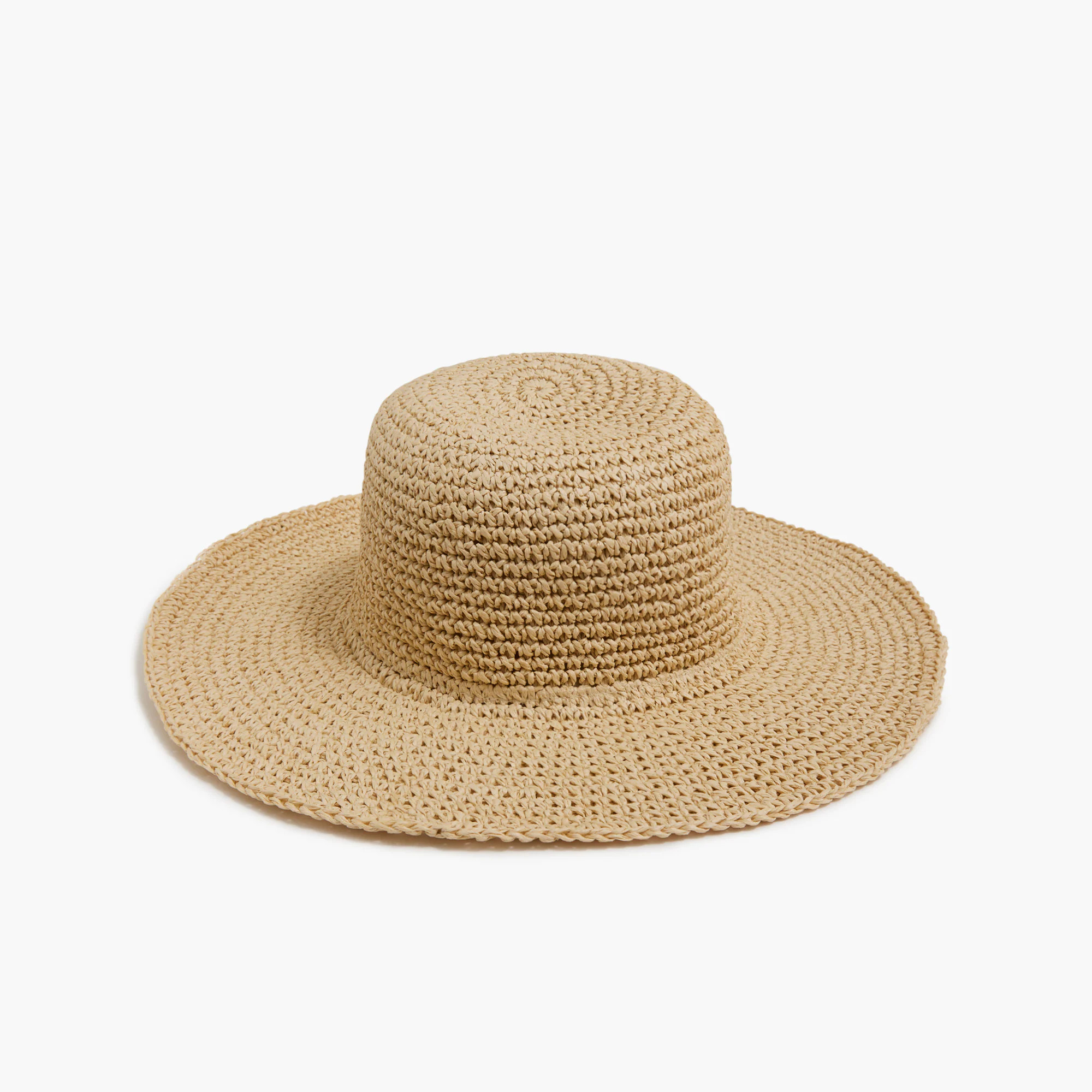 Crochet straw hat | J.Crew Factory