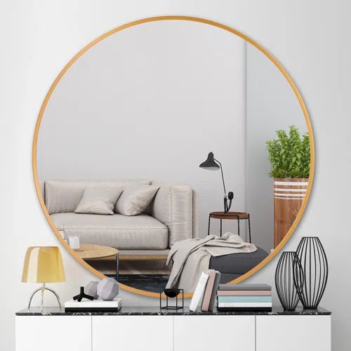 Ambreen Round Metal Wall Mirror | Wayfair North America