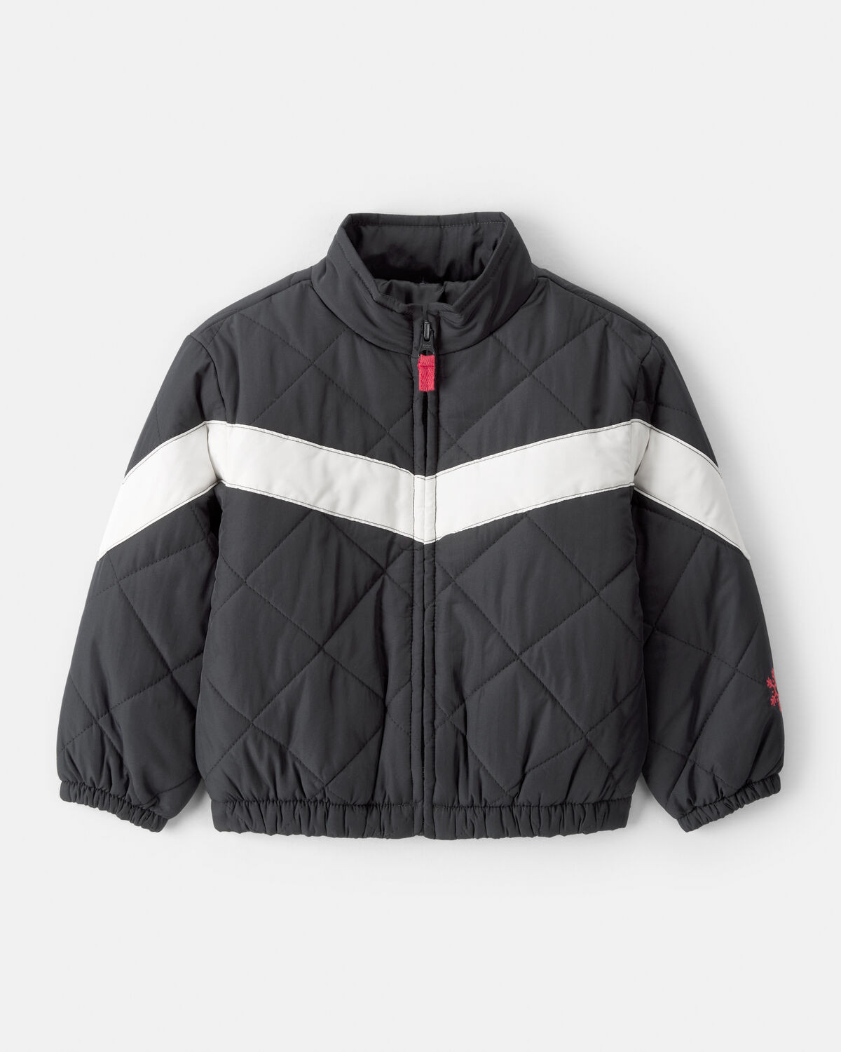 Toddler Girl Color Block Puffer Jacket - Black | Carter's Inc