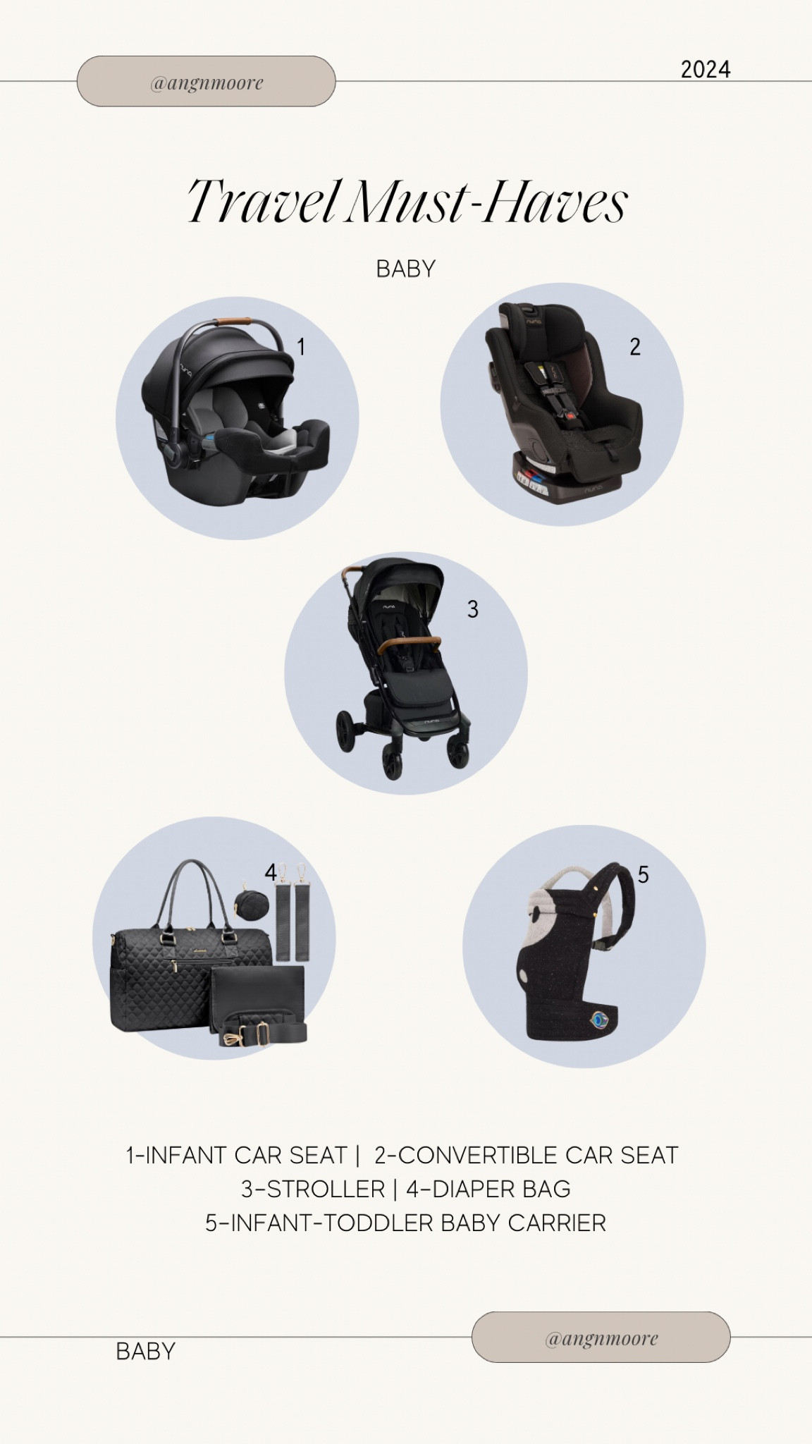 My most trusted travel items when on the go with baby