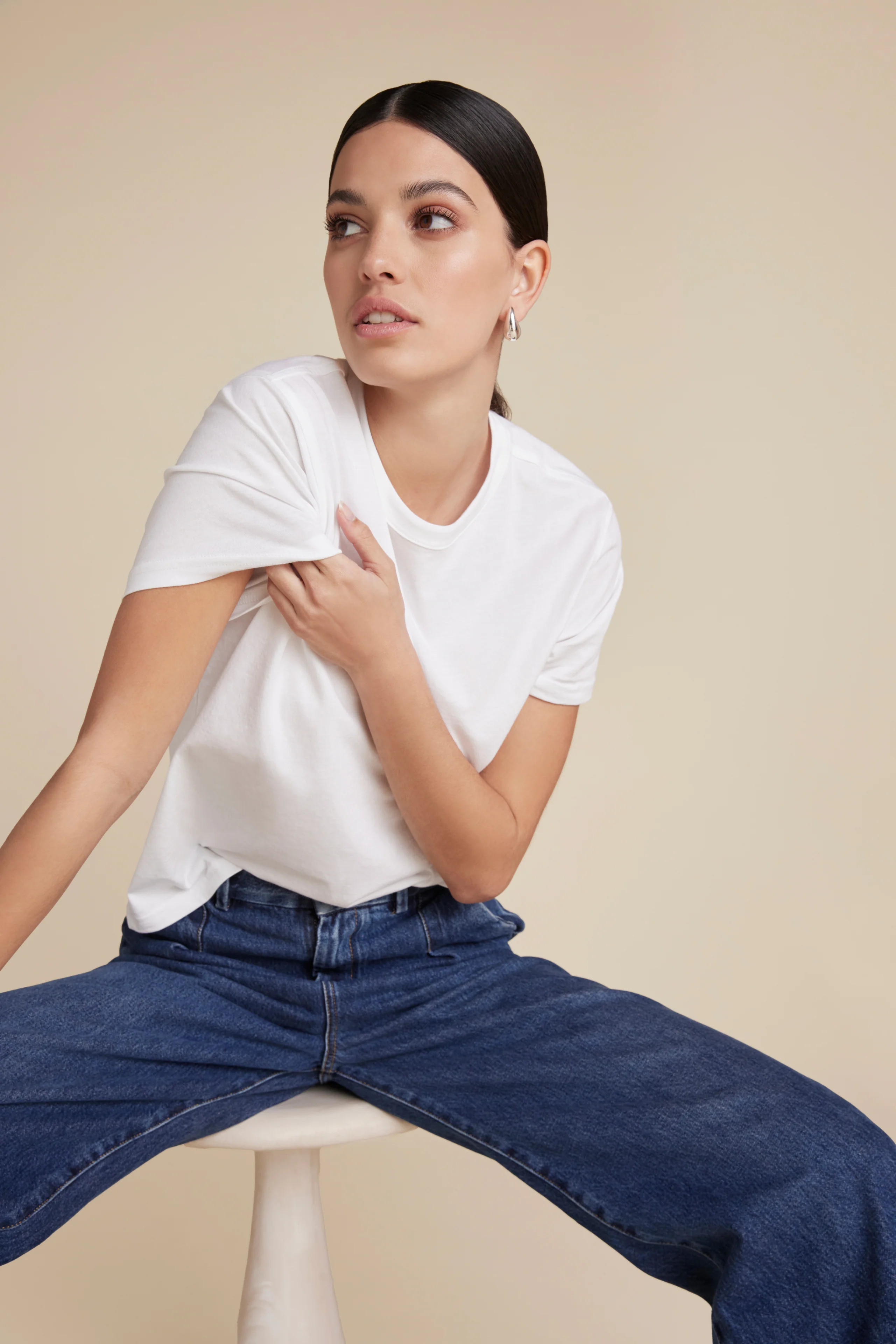 The Iconically Soft Perfect Tee in White | Sold Out NYC