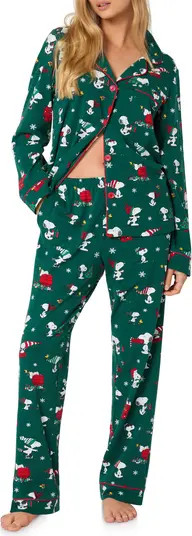 BedHead Pajamas Peanuts® Print Stretch Organic Cotton Pajamas | Nordstrom | Nordstrom