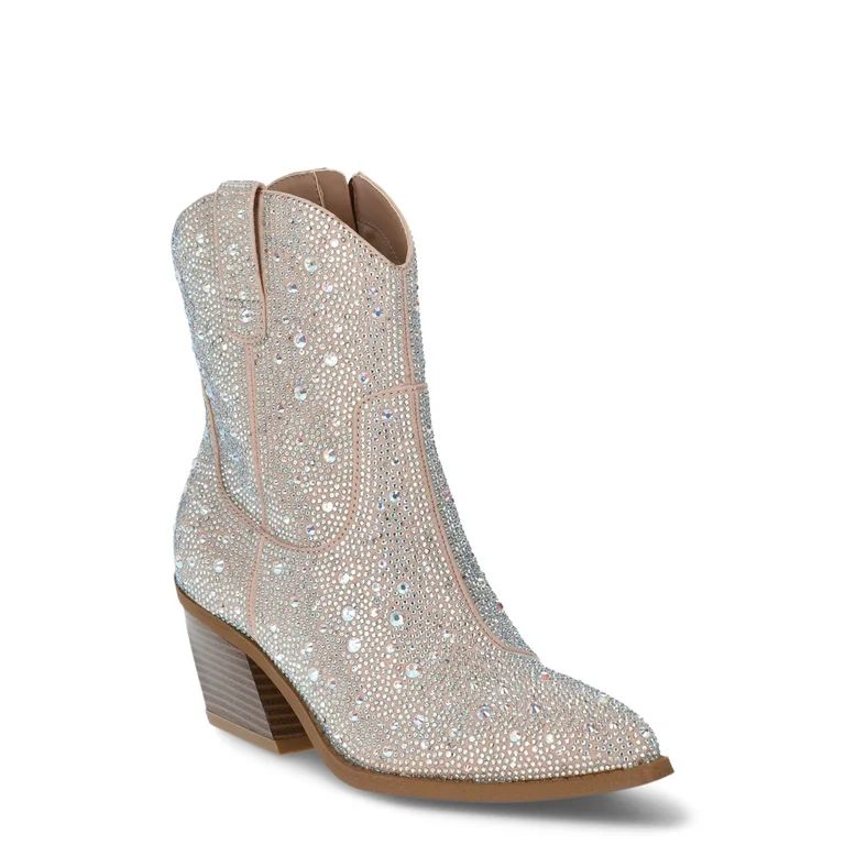 Madden NYC Women's Bling Short Cowboy Boots | Walmart (US)