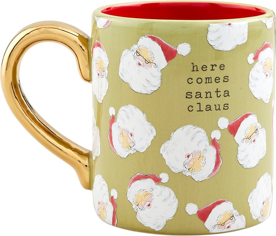 Mud Pie Christmas Coffee Mug, Santa Claus,15 oz | Amazon (US)