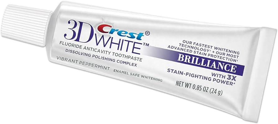 Crest 3D White Fluoride Anticavity Toothpaste 0.85 oz (Pack of 2) | Amazon (US)
