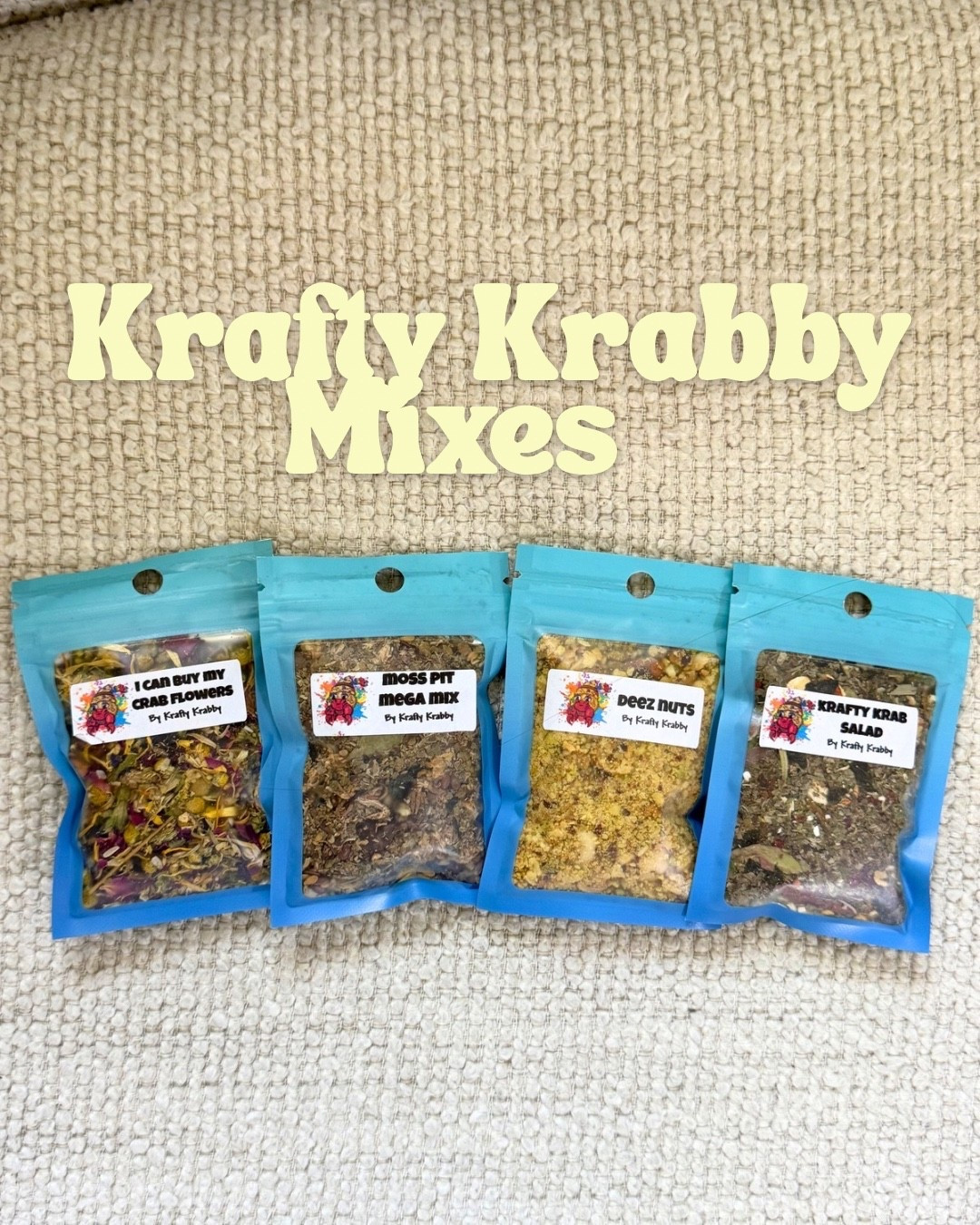 Hermit crab foraging mixes