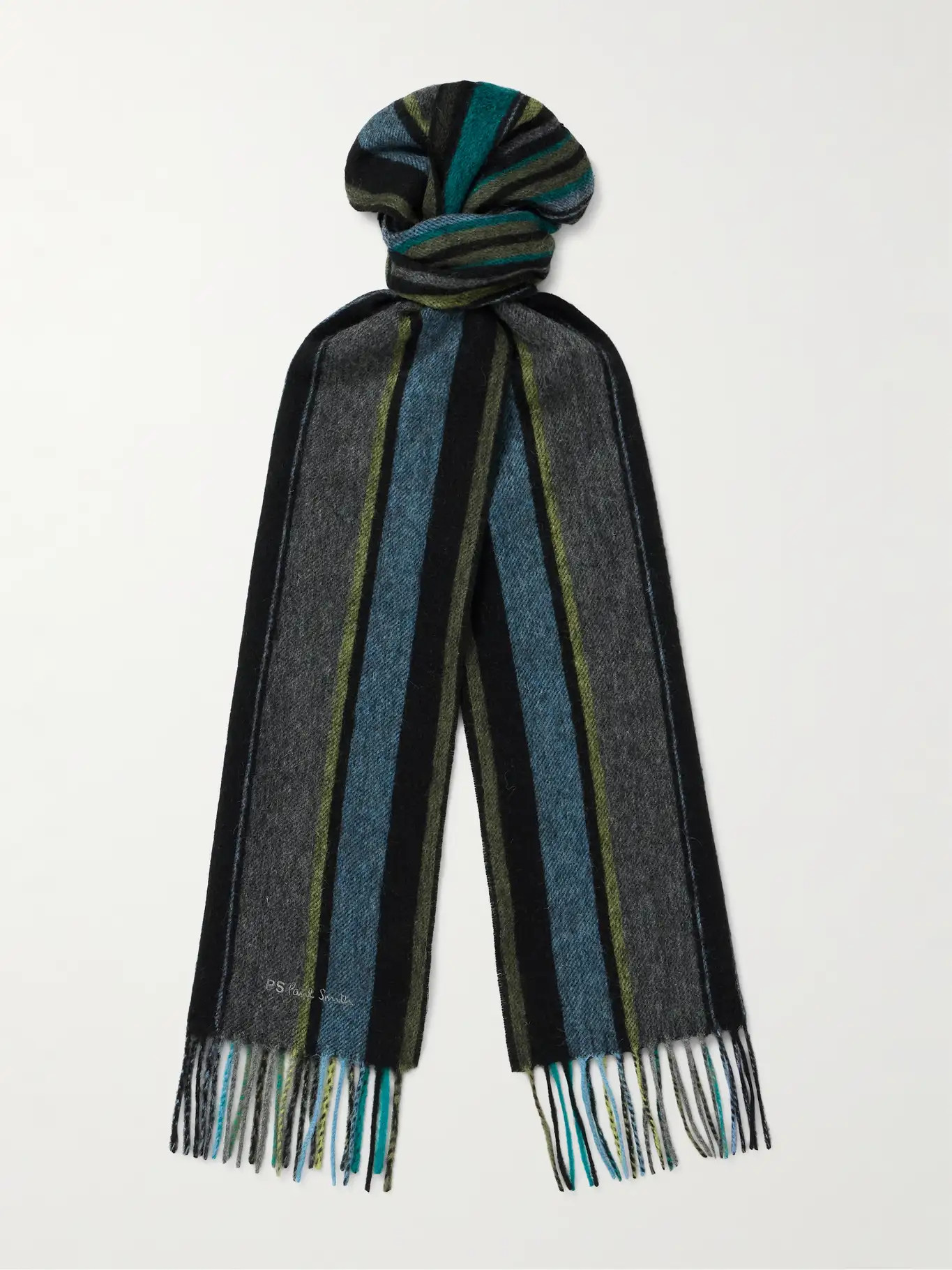 Fringed Striped Wool Scarf | Mr Porter (UK)