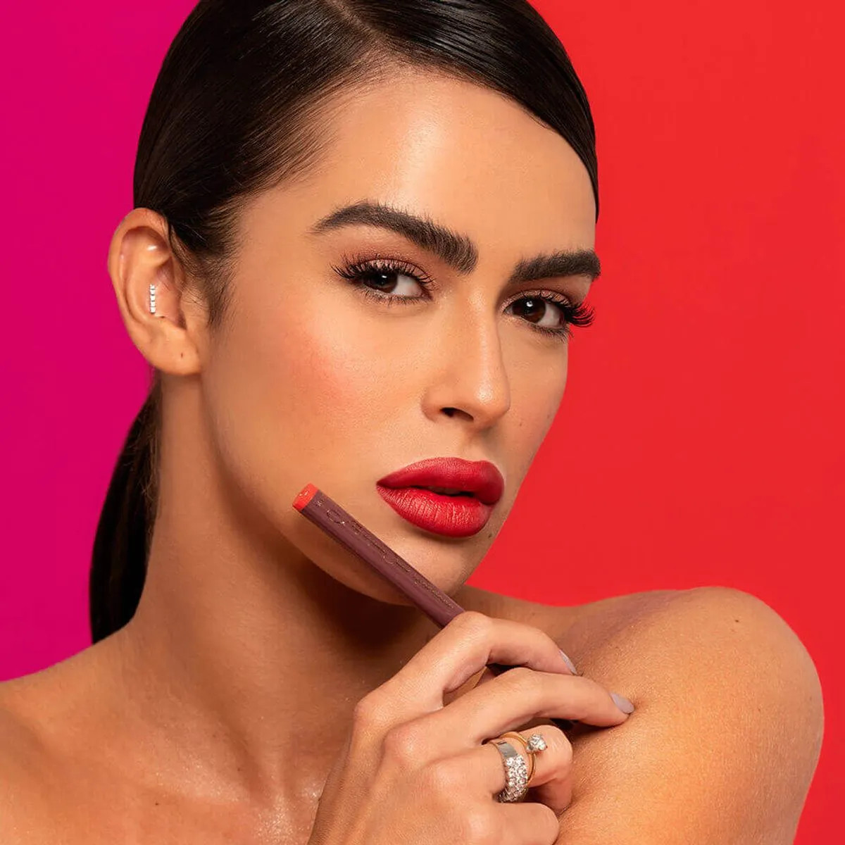 Caneta Batom Vermelho Mariana Saad Red My Lips - Maquiagens e cosméticos Océane: Pincéis, pale... | Oceane (BR)