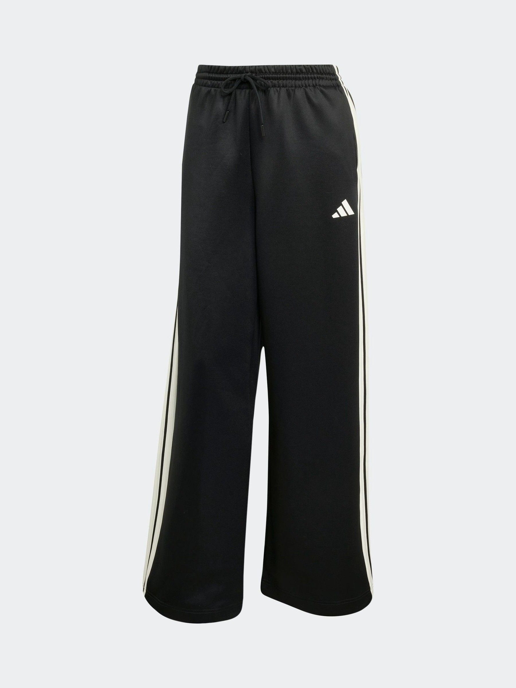 adidas adidas Black Stadium Loose Fit 3-Stripes Trackpant Trousers | Next US