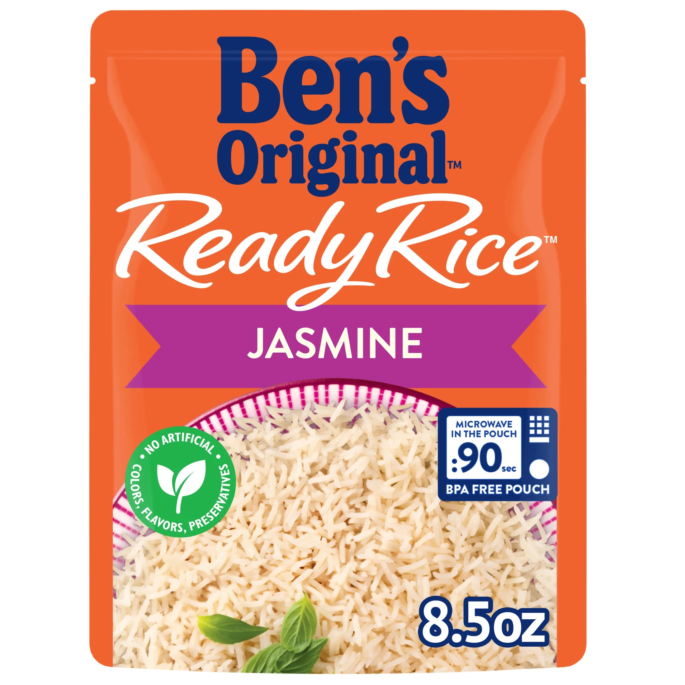 BEN'S ORIGINAL™ READY RICE™, Jasmine, 8.5 oz. pouch - Walmart.com | Walmart (US)