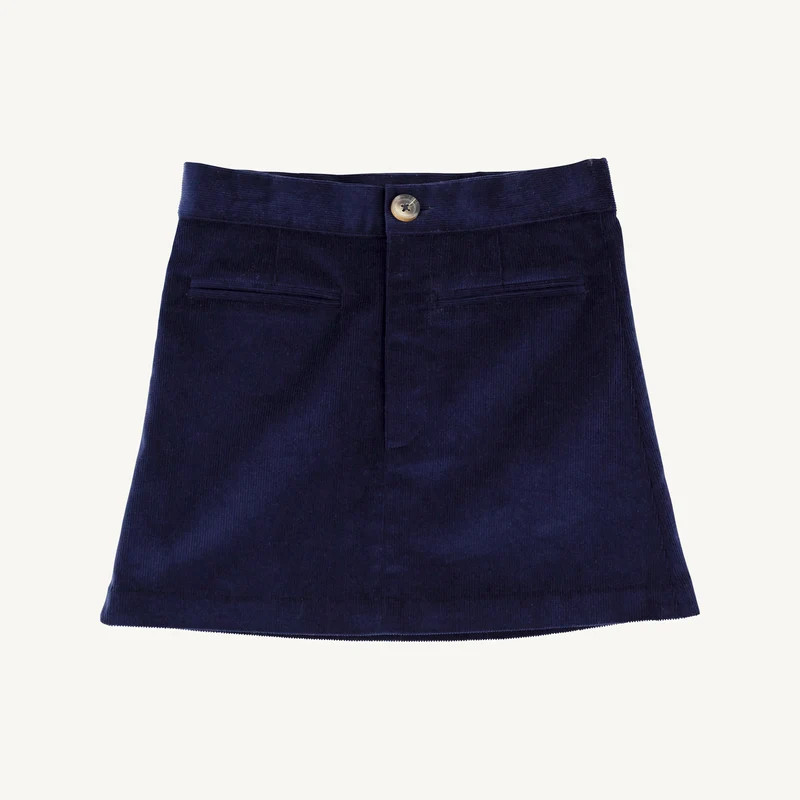 Stevi Skirt - Nantucket Navy Corduroy | The Beaufort Bonnet Company