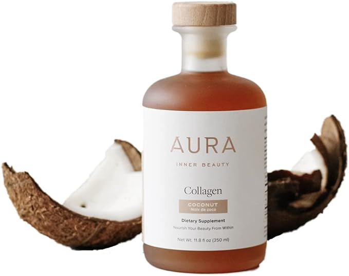 Amazon.com: Aura Inner Beauty - Natural Coconut Beauty-Boosting Marine Collagen Elixir | Sustaina... | Amazon (US)