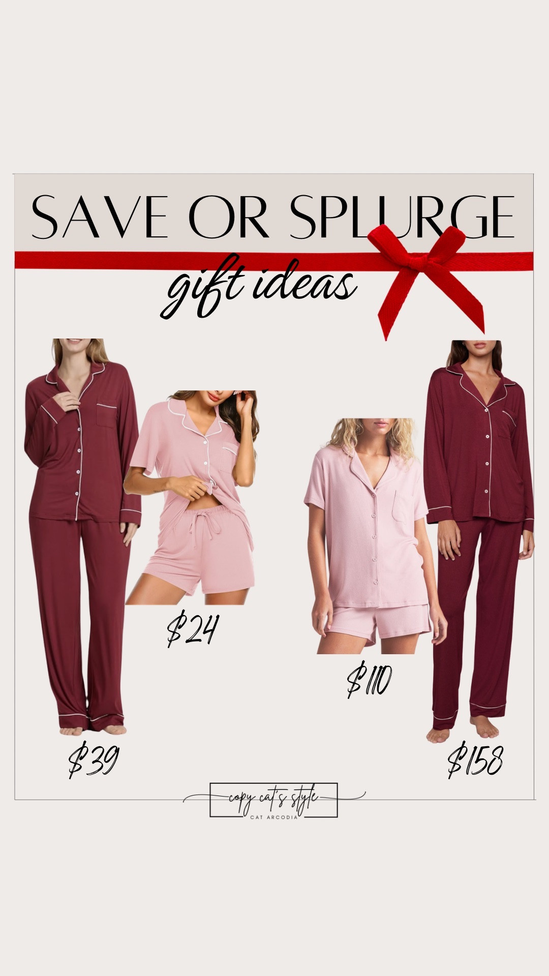 Save or splurge on holiday gift ideas. Pajamas are the perfect Christmas gift. Amazon pajamas, Nordstrom pajamas, Skims Lounge Short Sleep Set.

#LTKFindsUnder50 #LTKGiftGuide #LTKSaleAlert