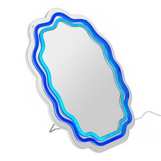 15" Blue LED Neon Light Squiggle Shape Mirror by Ashland® | Michaels® | Michaels Stores