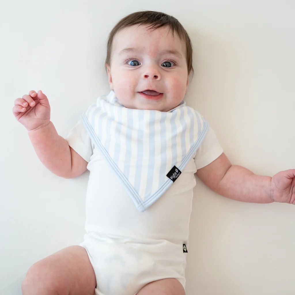 Bib in Small Mist Stripe | Kyte Baby
