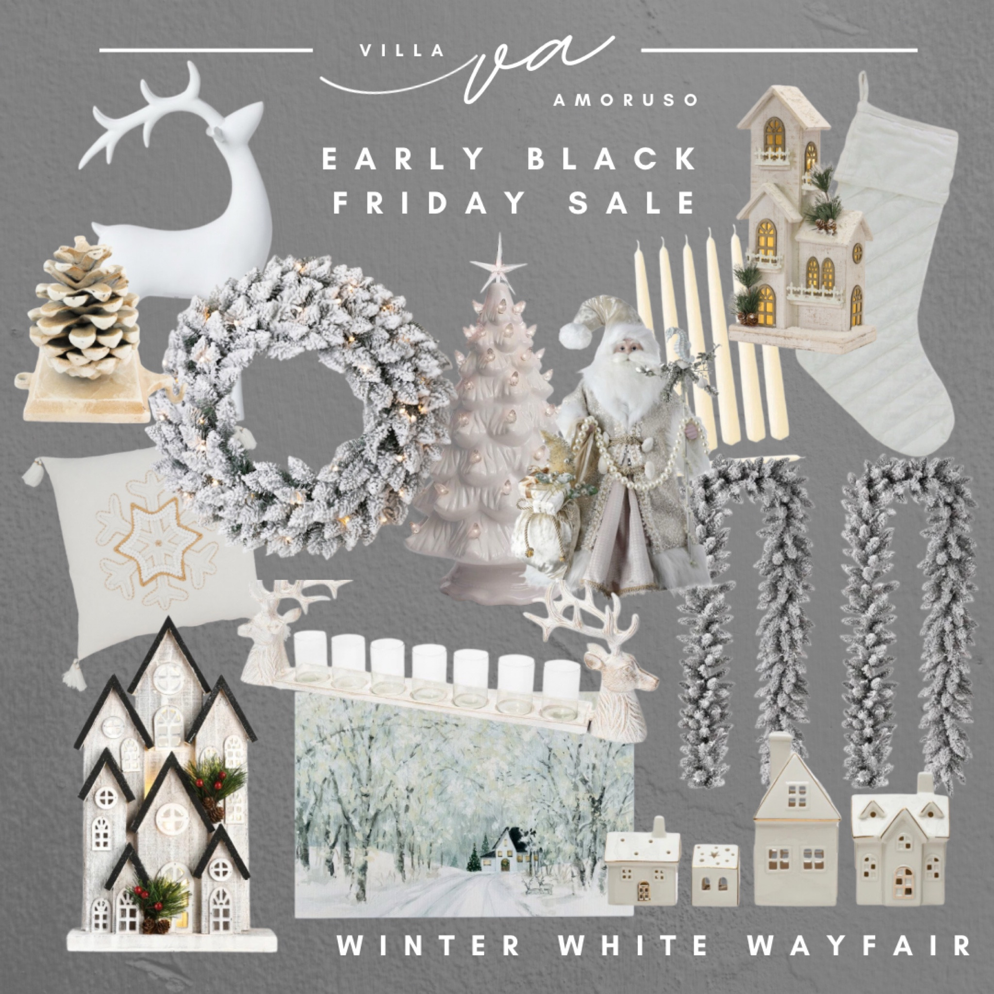 Wayfair winter white. Early Black Friday sale!  Winter decor.  White decor.  Christmas decor.  Holiday decorating. 

#LTKSeasonal #LTKHoliday #LTKSaleAlert