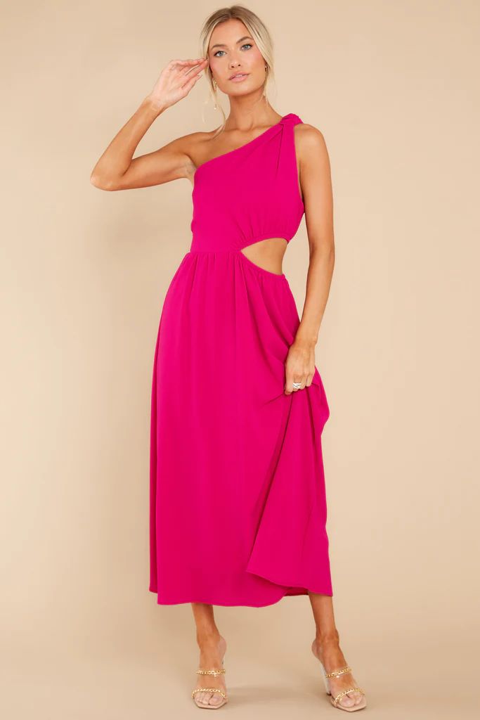 Lovely Dances Fuchsia Pink Maxi Dress | Red Dress 