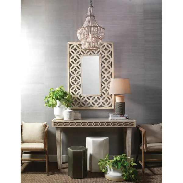 Alden Decor Blanca Chandelier in White Beads | Bed Bath & Beyond