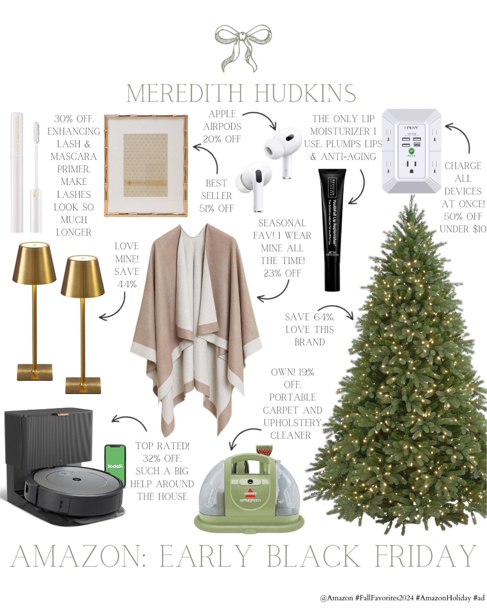 @Amazon early Black Friday deals are officially here #ad ! Here are some of my favorite deals so far. I can't get enough of these best selling home, fashion and beauty products!

Follow me the @shop.LTK app to learn more about Amazon's products & deals. I've linked all these products in my LTK Shop so you can shop directly from the app! @Shop.LTK #liketkit liketk.it/xx

#fallfavorites2024 #amazonholiday
Meredith Hudkins preppy style, classic style, timeless, home decor, traditional home decor, household essentials, sale finds, home decor, beauty women's fashion, fall fashion, winter fashion, autumn style, autumn fashion, fall outfits, Christmas, Amazon fashion

#LTKCyberWeek #LTKHome #LTKSaleAlert