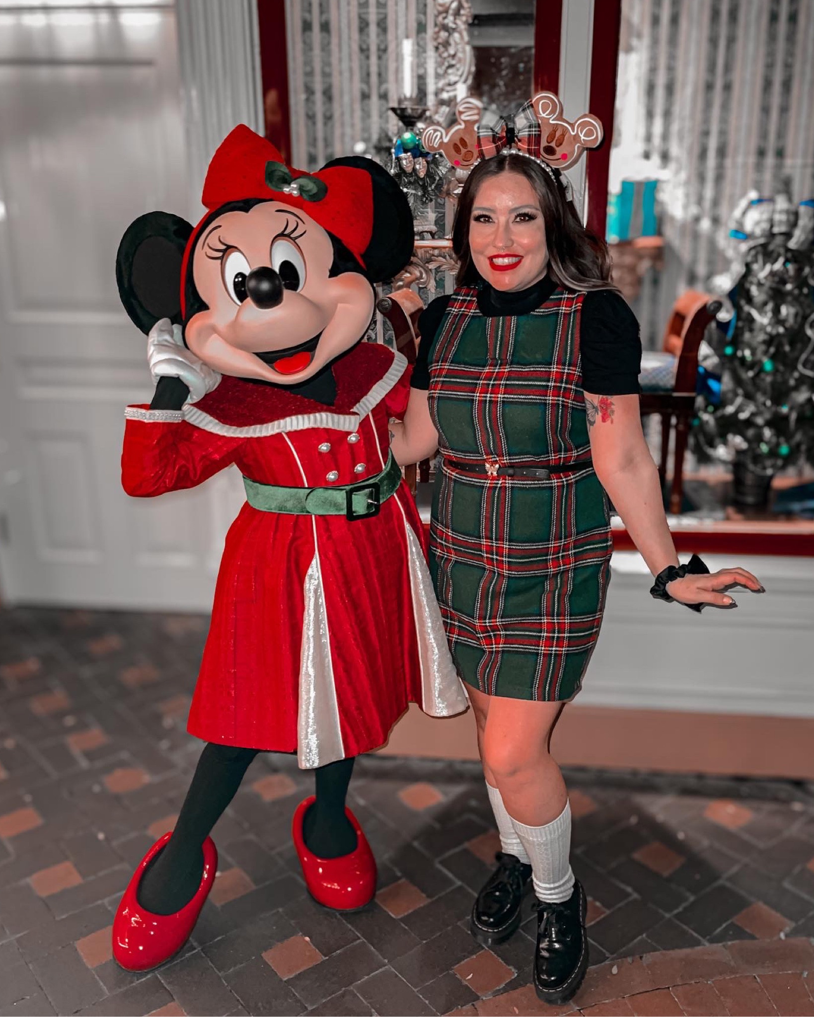 Fun in plaid Christmas and Disney style. This dress can be worn for any Christmas holiday event or Disneyland trip.

#LTKCyberSaleES #LTKCyberWeek #LTKstyletip