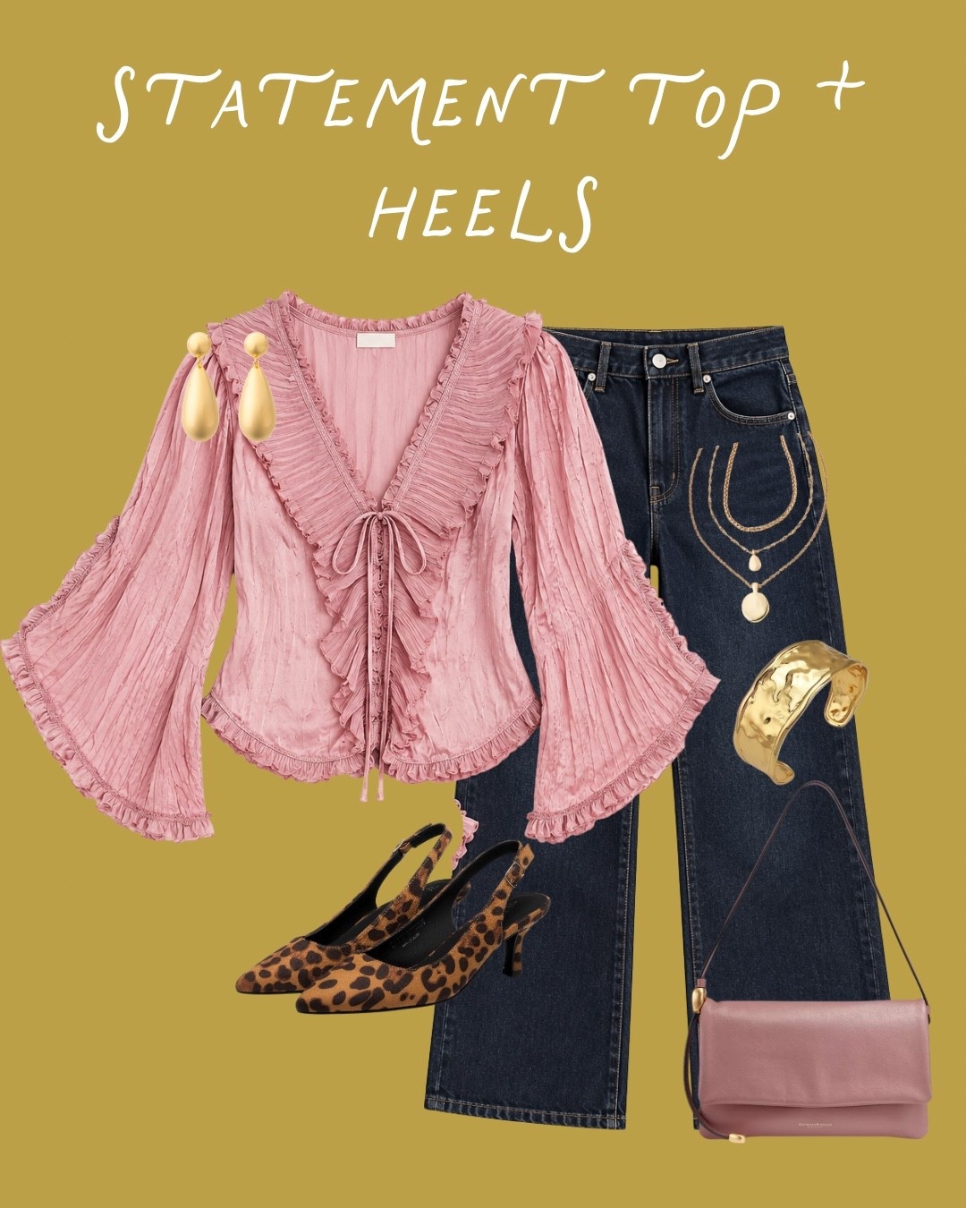 A statement top + heels is such an easy way to make denim feel instantly dressed up. 💕 

#LTKSeasonal #LTKOver40 #LTKMidsize

#LTKootd #LTKgrwm #LTKmomlife