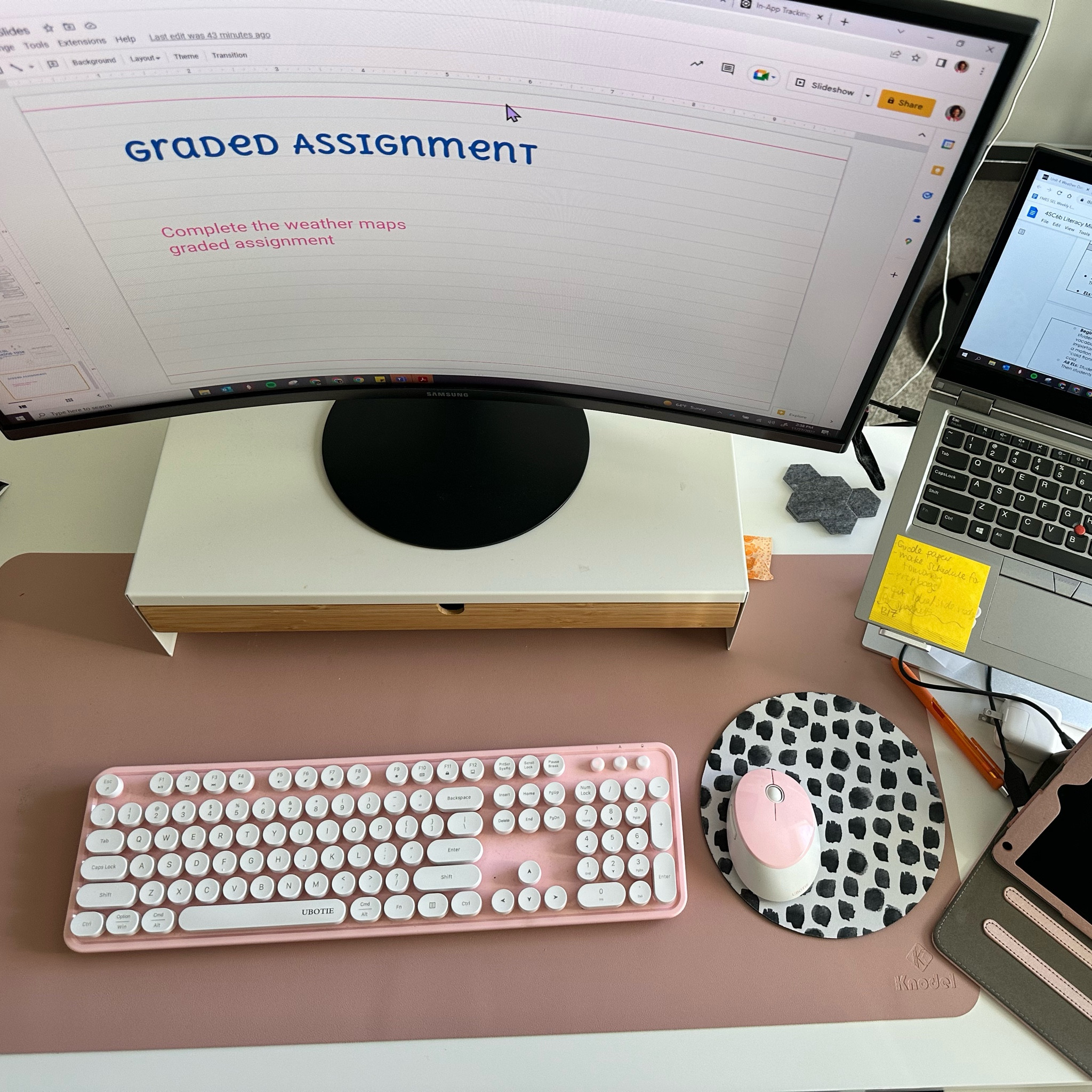 At home desk set up! My monitor is on sale for cyber week! 

#LTKGiftGuide #LTKhome #LTKCyberweek