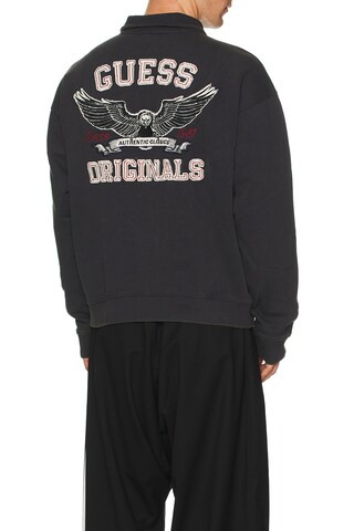 Washed Half Zip Sweatshirt in Blue Graphite Multi | Revolve Clothing (Global)