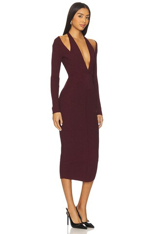 Odelia Dress in Metallic Port | Revolve Clothing (Global)