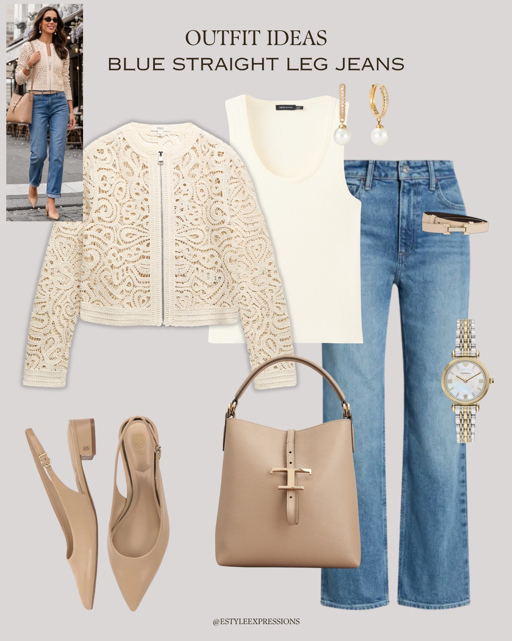 Spring outfits with blue, straight leg jeans!🌸👖

#LTKWorkwear #LTKSaleAlert #LTKootd