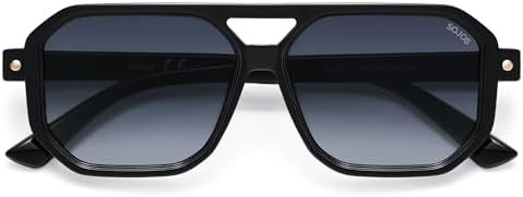 SOJOS Retro Polarized Square Aviator Sunglasses for Women Men Vintage 70s UV400 Protection Shade ... | Amazon (US)