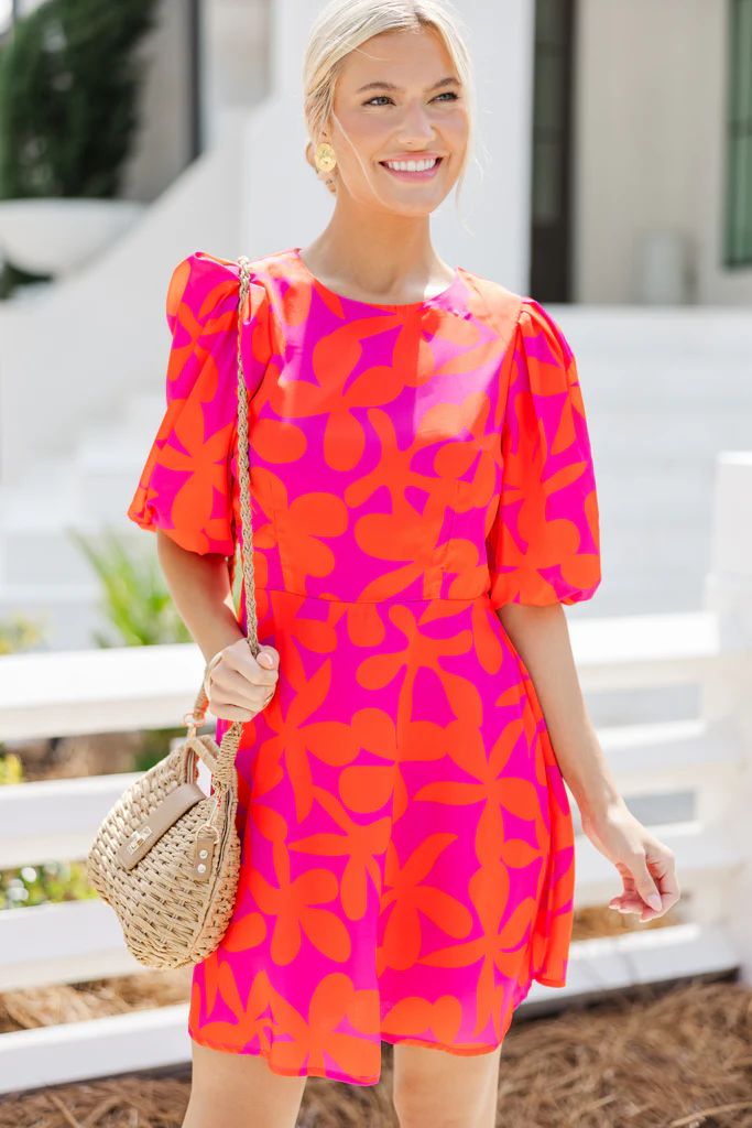 Take Your Love Fuchsia Pink Floral Dress | The Mint Julep Boutique