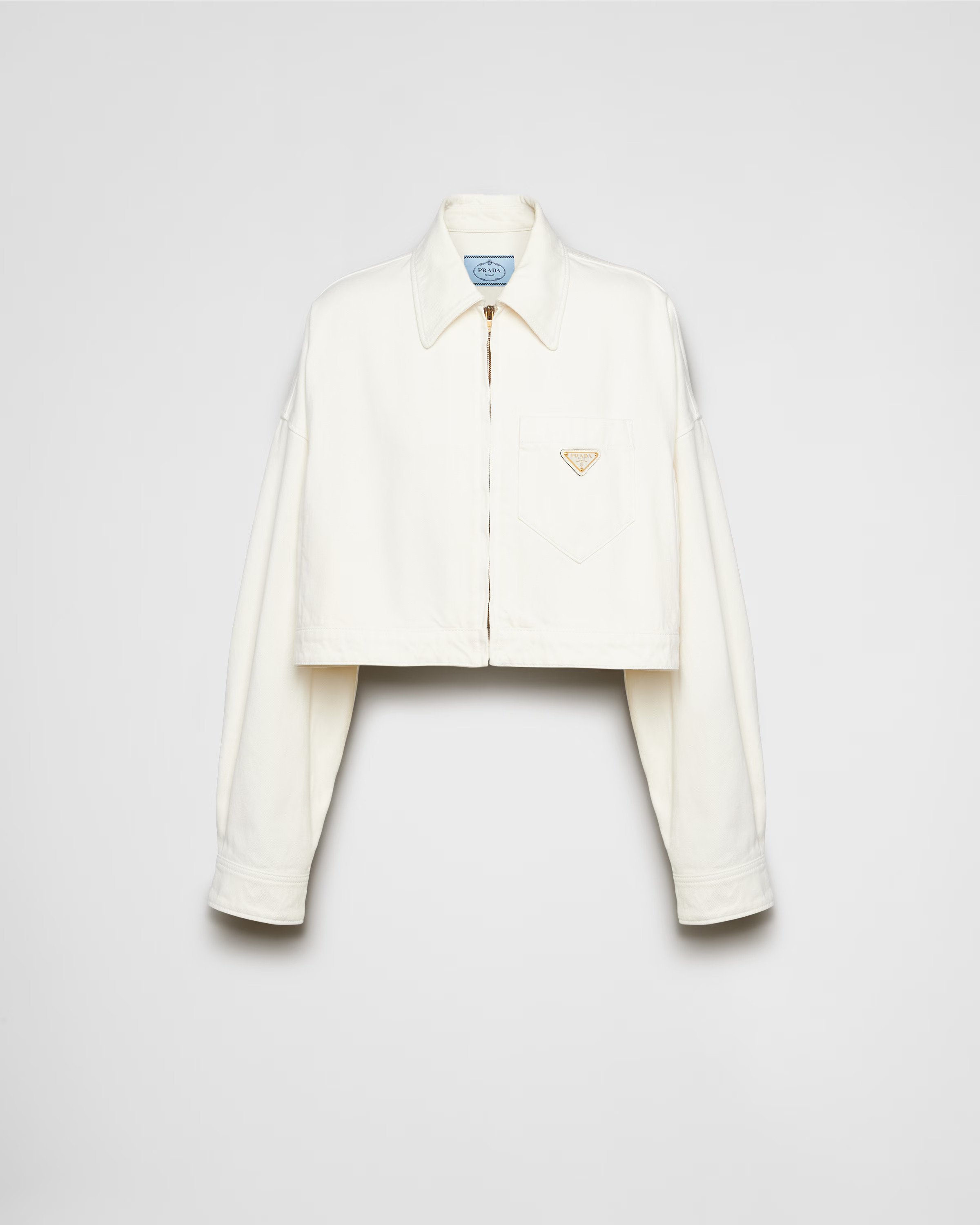Denim blouson jacket | Prada US