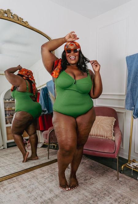 Wear this slay on your next boat day! This one piece is so comfy and hugs in all the right places💚 

Wearing XXL.

plus size fashion, swim, plus size swimwear, vacation, spring outfit inspo, summer fashion, beach, style guide

#LTKplussize #LTKfindsunder50 #LTKswim