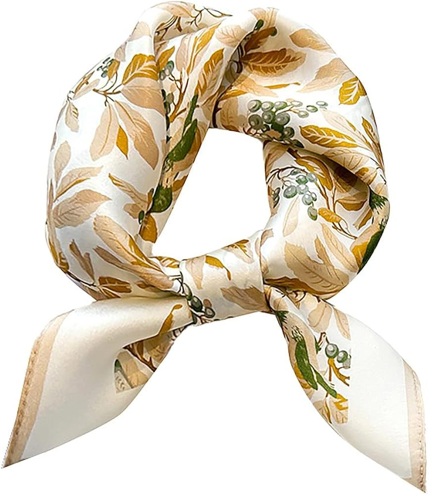 MEISEE 100% Pure Mulberry Silk Scarf 21" Square Scarf Neckerchief Headscarf Breathable Lightweigh... | Amazon (US)