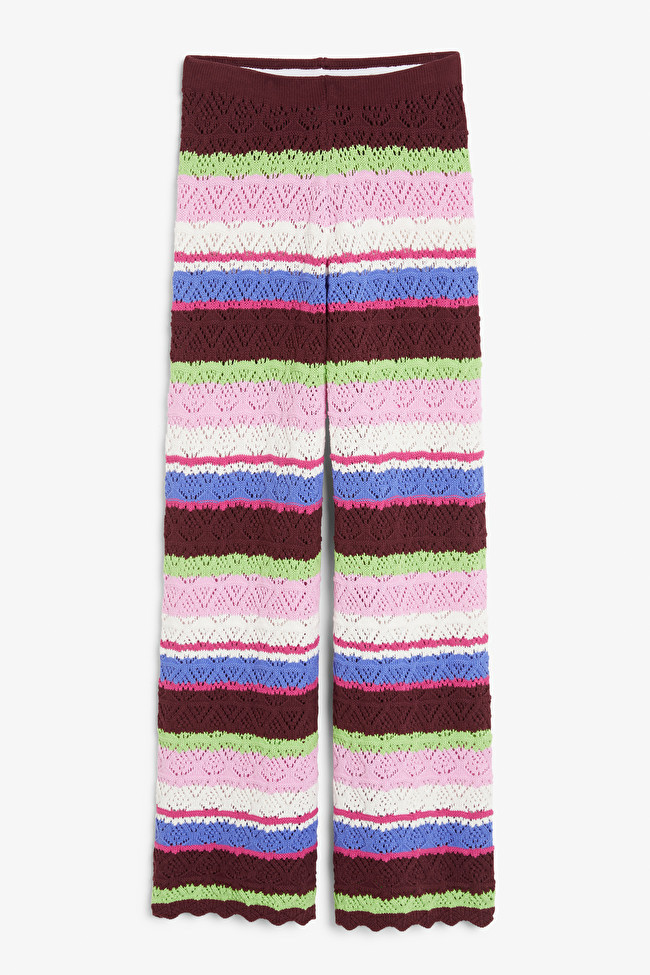 Multi coloured crochet style trousers
                  			
				£10
			
				£40
	-75% | Monki