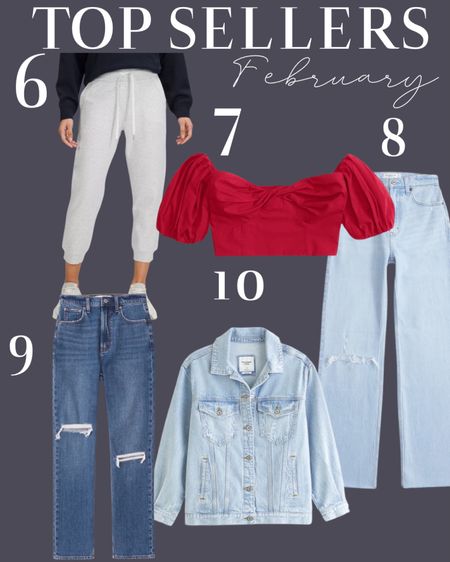 Top seller from February : joggers size 0, jeans size 24 x short, off shoulder top 

#LTKsalealert #LTKfindsunder50 #LTKfindsunder100